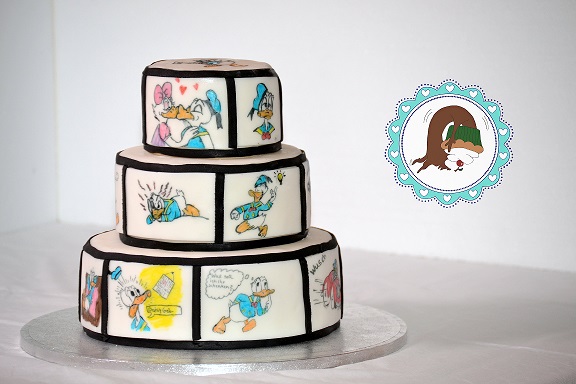 Cartoon Donald Duck Torte