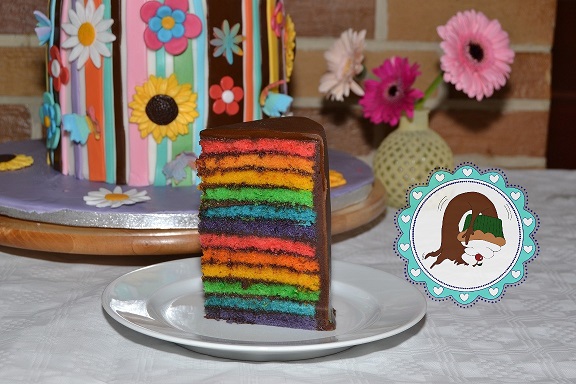 Regenbogen Torte